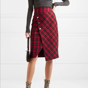 Maje Tartan plaid skirt size 36